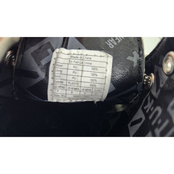 TUK Footwear Women's Sz. 6 Iridescent Mondo Combat Boots NWT - Picture 5 of 9